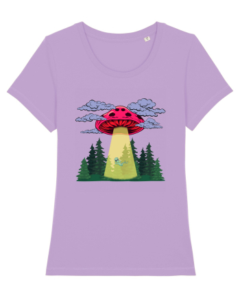 Mushroom Alien Psychedelic Space Ufo Lavender Dawn