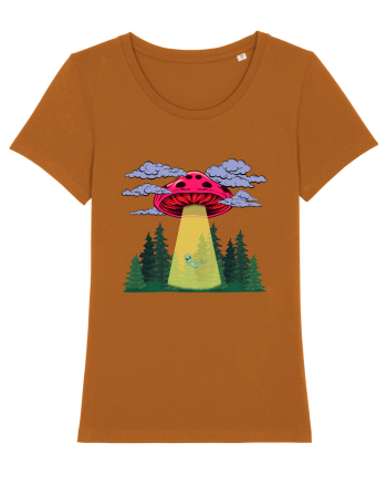 Mushroom Alien Psychedelic Space Ufo Roasted Orange