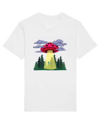 Mushroom Alien Psychedelic Space Ufo White