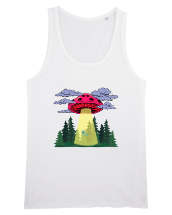 Mushroom Alien Psychedelic Space Ufo White