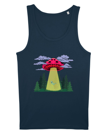 Mushroom Alien Psychedelic Space Ufo Navy