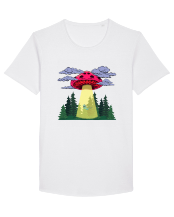 Mushroom Alien Psychedelic Space Ufo White