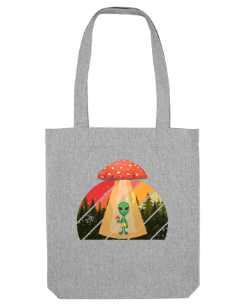 Psychedelic Mushroom Trippy Alien Heather Grey