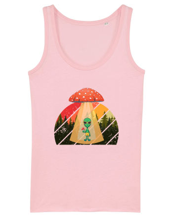 Psychedelic Mushroom Trippy Alien Cotton Pink