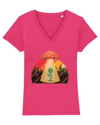 Psychedelic Mushroom Trippy Alien Raspberry