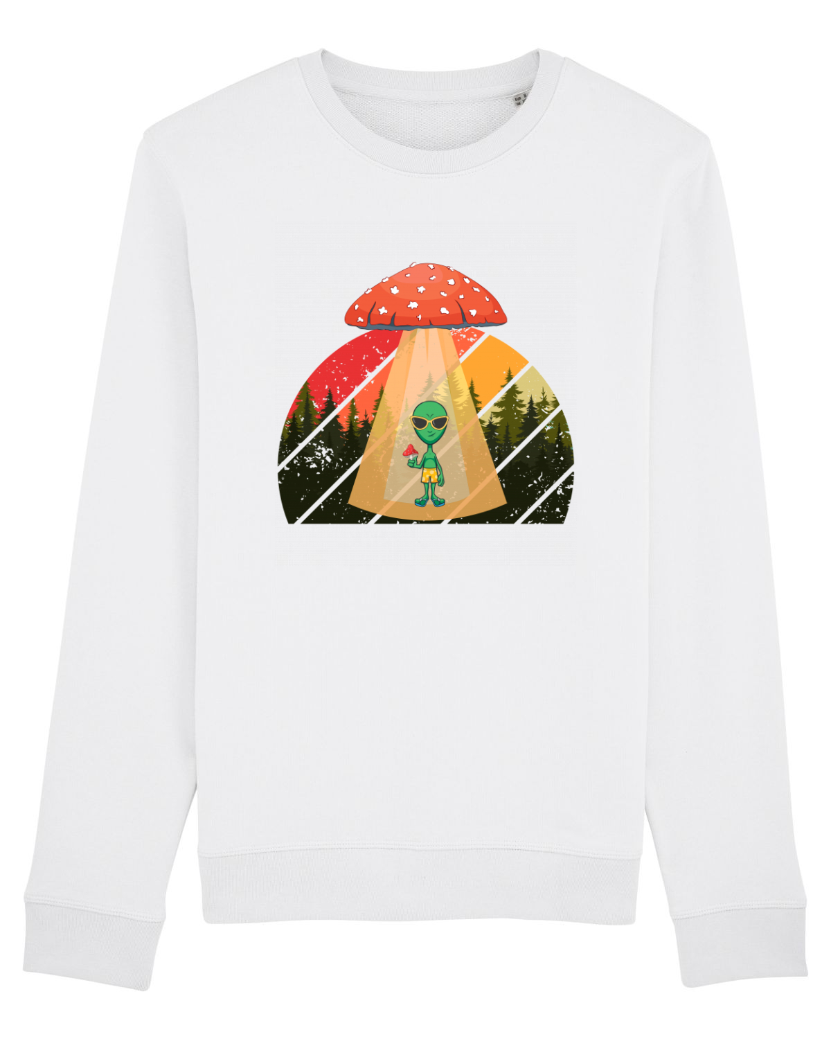 Bluză mânecă lungă Unisex Rise White