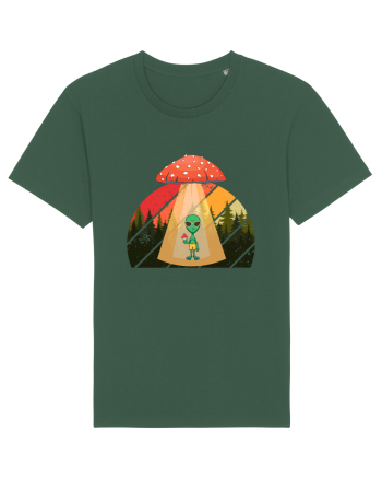 Psychedelic Mushroom Trippy Alien Bottle Green