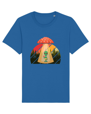 Psychedelic Mushroom Trippy Alien Royal Blue
