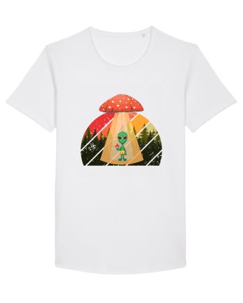 Psychedelic Mushroom Trippy Alien White