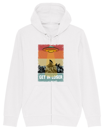 Retro Alien Get In Loser Ufo White