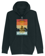 Retro Alien Get In Loser Ufo Hanorac cu fermoar Unisex Connector