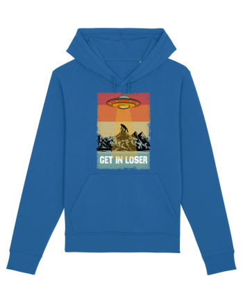 Retro Alien Get In Loser Ufo Royal Blue