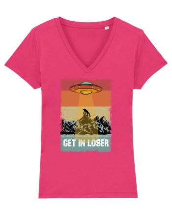 Retro Alien Get In Loser Ufo Raspberry