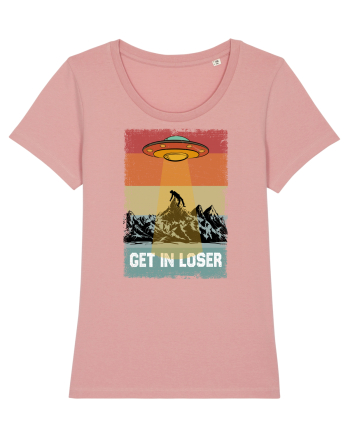 Retro Alien Get In Loser Ufo Canyon Pink