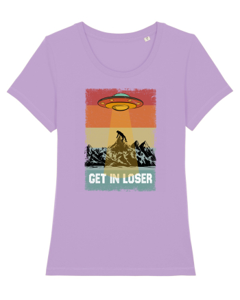 Retro Alien Get In Loser Ufo Lavender Dawn