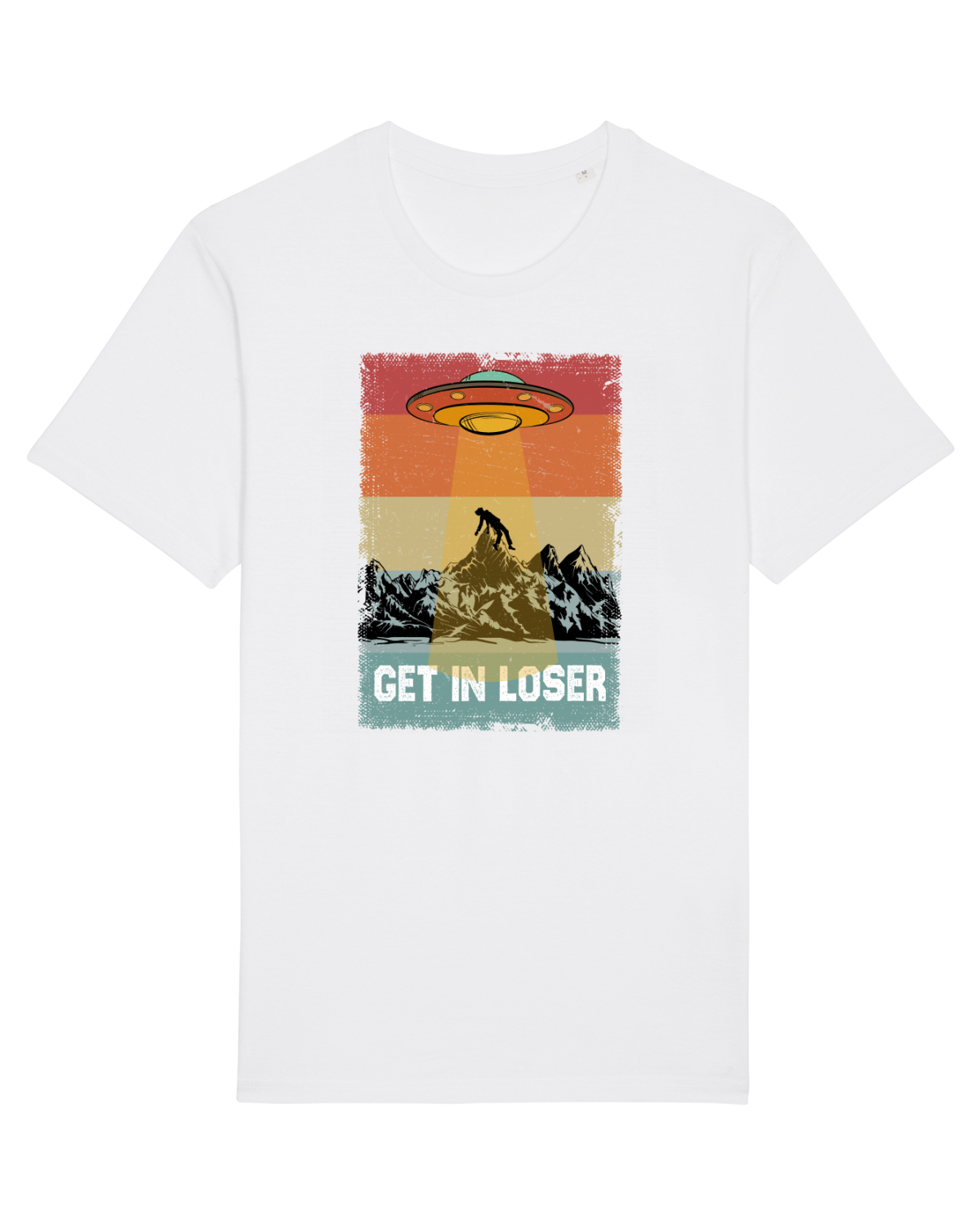 Tricou mânecă scurtă Unisex Rocker White