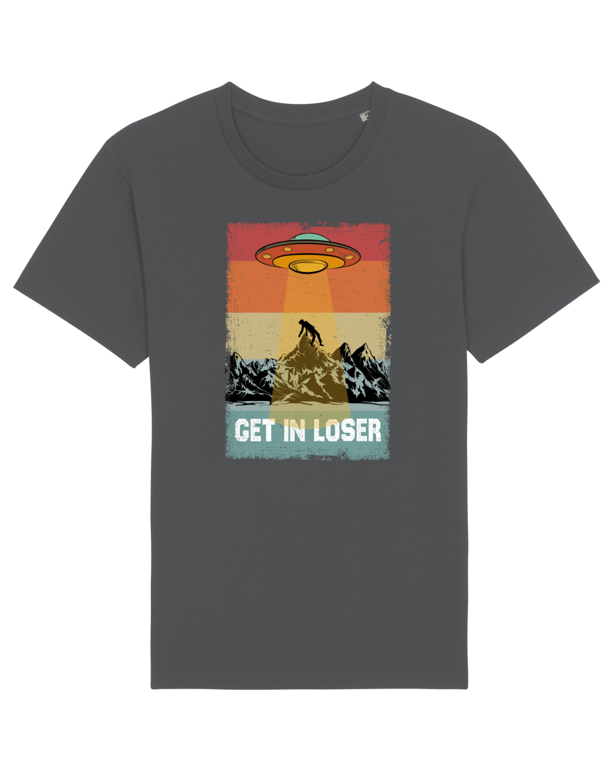 Tricou mânecă scurtă Unisex Rocker Anthracite