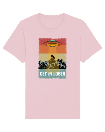 Retro Alien Get In Loser Ufo Cotton Pink