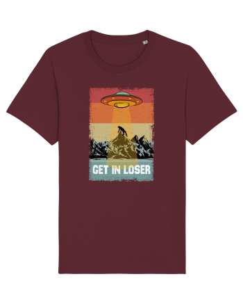 Retro Alien Get In Loser Ufo Burgundy