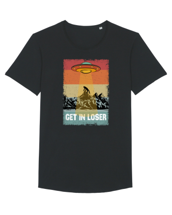 Retro Alien Get In Loser Ufo Black