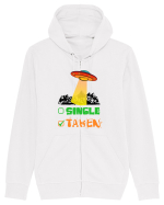 Single Taken Funny Alien Ufo Hanorac cu fermoar Unisex Connector