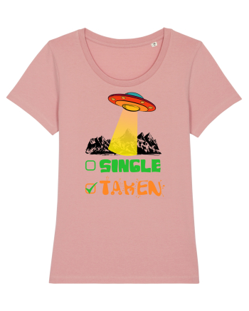 Single Taken Funny Alien Ufo Canyon Pink