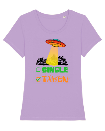 Single Taken Funny Alien Ufo Lavender Dawn