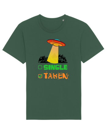 Single Taken Funny Alien Ufo Bottle Green