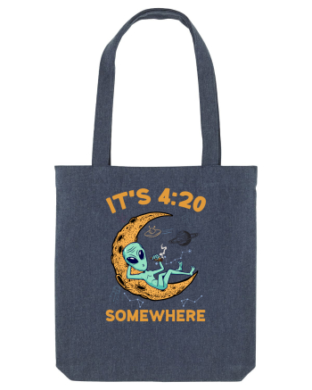 It's 4:20 Somewhere Weed Moon Alien Midnight Blue