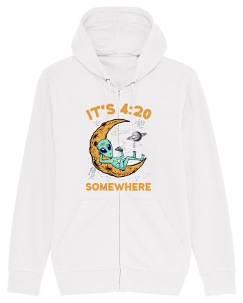 It's 4:20 Somewhere Weed Moon Alien White
