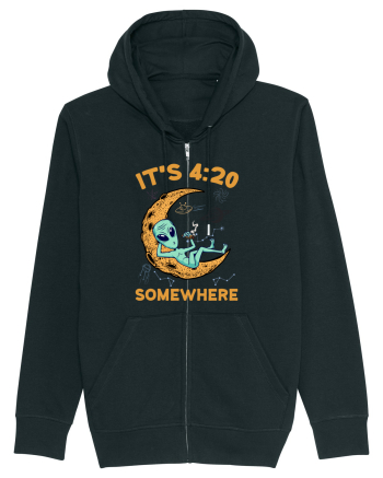 It's 4:20 Somewhere Weed Moon Alien Black