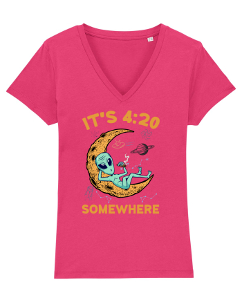 It's 4:20 Somewhere Weed Moon Alien Raspberry