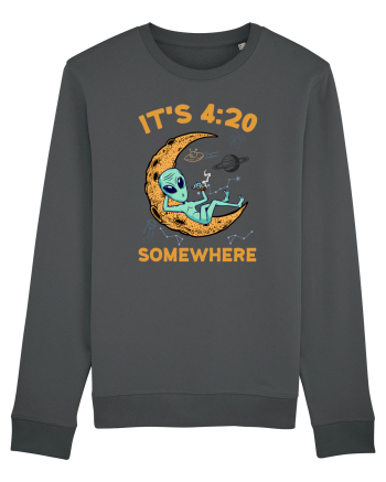 It's 4:20 Somewhere Weed Moon Alien Anthracite