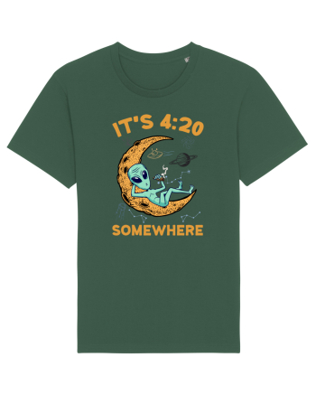 It's 4:20 Somewhere Weed Moon Alien Bottle Green