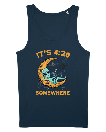 It's 4:20 Somewhere Weed Moon Alien Navy