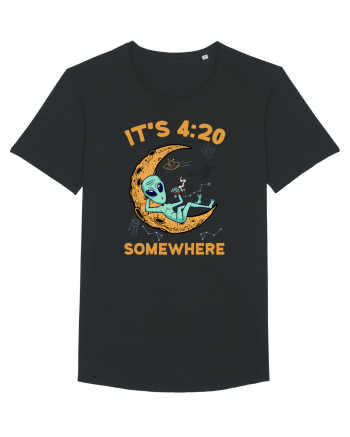 It's 4:20 Somewhere Weed Moon Alien Black
