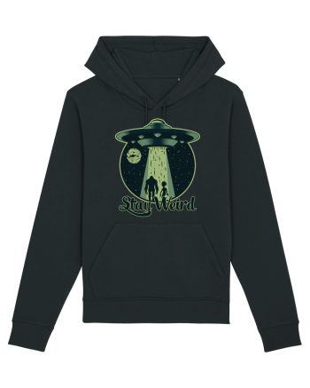 Stay Weird Alien UFO Bigfoot Black