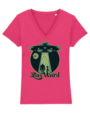 Stay Weird Alien UFO Bigfoot Raspberry