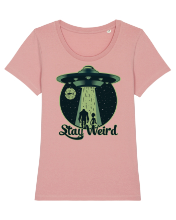 Stay Weird Alien UFO Bigfoot Canyon Pink