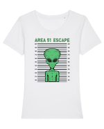 Storm Area 51 Funny Alien Escape Tricou mânecă scurtă guler larg fitted Damă Expresser