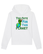 Too Cute For This Planet Ufo Alien Hanorac Unisex Drummer