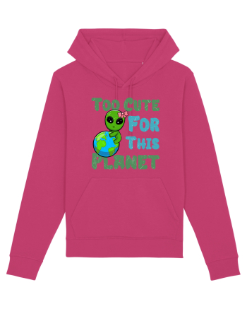 Too Cute For This Planet Ufo Alien Raspberry