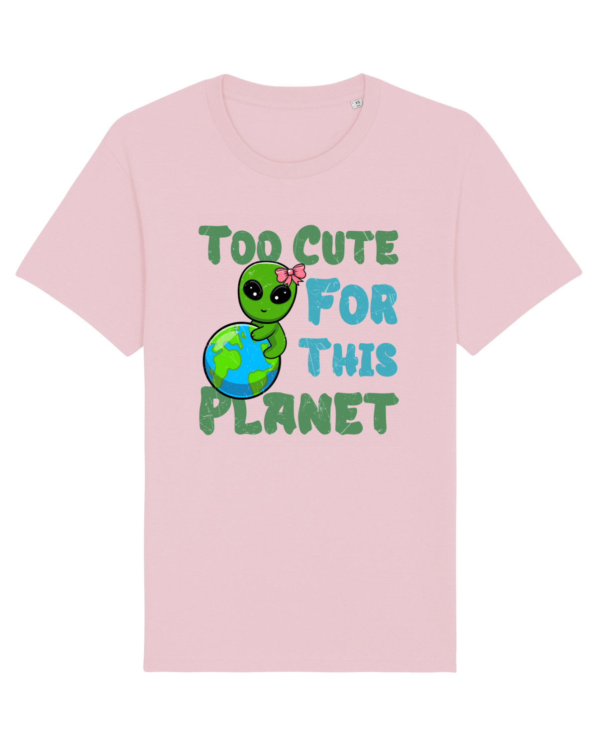 Tricou mânecă scurtă Unisex Rocker Cotton Pink
