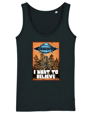 I Want To Believe Ufo Alien Black