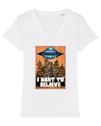 I Want To Believe Ufo Alien White