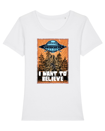 I Want To Believe Ufo Alien White