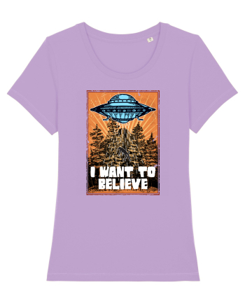 I Want To Believe Ufo Alien Lavender Dawn