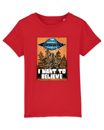 I Want To Believe Ufo Alien Red