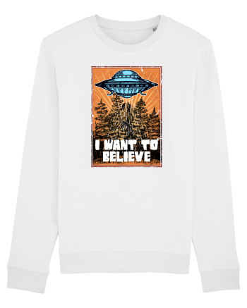 I Want To Believe Ufo Alien White