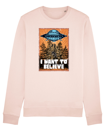 I Want To Believe Ufo Alien Candy Pink